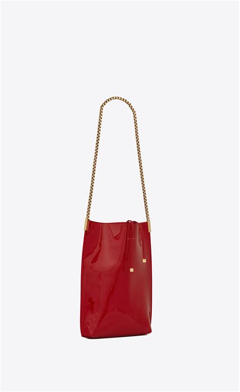 ysl suzanne small in shiny leather|Saint Laurent Suzanne Mini Leather Hobo Bag .